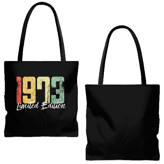 50 Years Vintage 1973 Retro 50th Birthday Tote Bags (AOP)