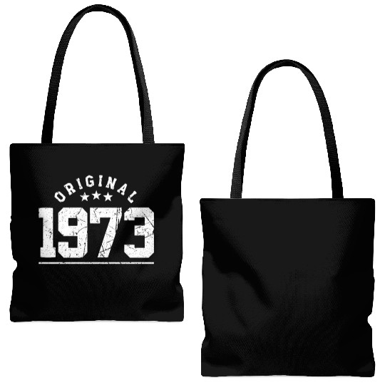 50 Years Vintage 1973 Retro 50th Birthday Tote Bags (AOP)