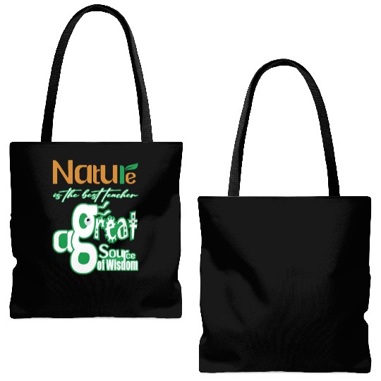 Nature is The Best Teacher Tote Bags (AOP)