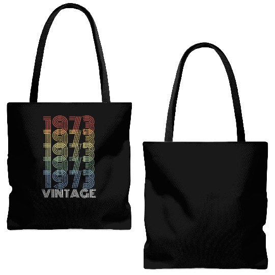 50 Years Vintage 1973 Retro 50th Birthday Tote Bags (AOP)