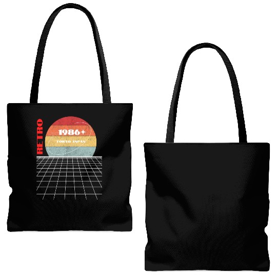 Retro 1986 Japan Tote Bags (AOP)