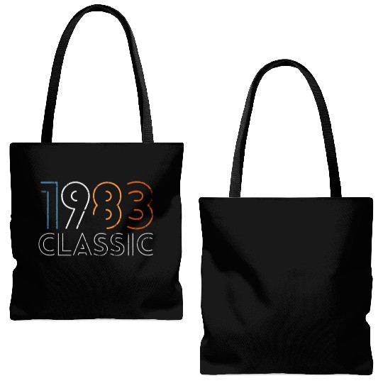 40 Years Vintage 1983 Retro 40th Birthday Tote Bags (AOP)