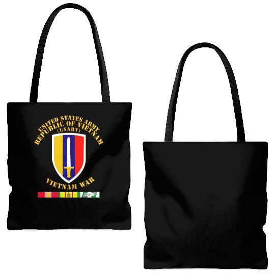 Army US Army Vietnam USARV Vietnam War w SVC Tote Bags (AOP)