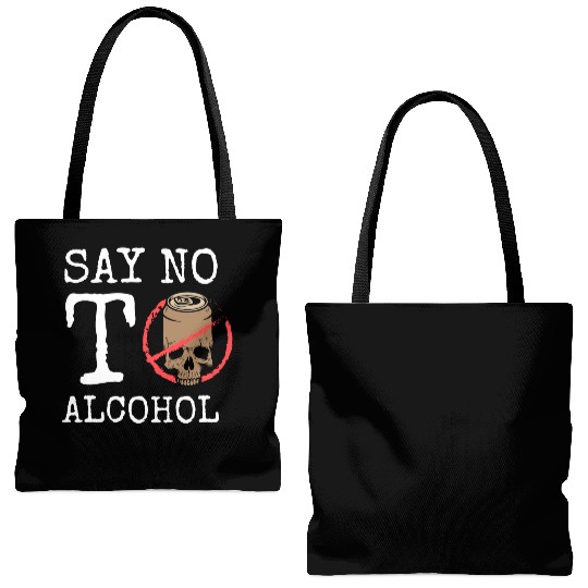 Alcohol Free Alcohol Excesses Stop Tote Bags (AOP)