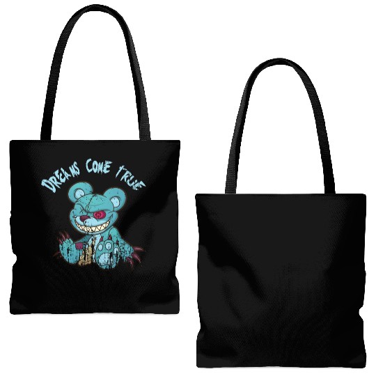 dream's come true Teddys Horror Halloween Tote Bags (AOP)