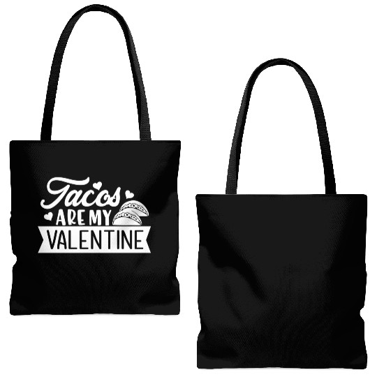 Galentines Day Tacos Are My Valentine Valentines D Tote Bags (AOP)