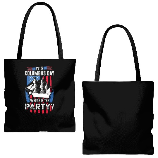 It's Columbus Day 1942 American Italian Tote Bags (AOP)
