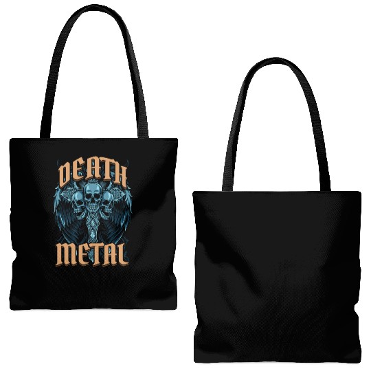 Goth Rock Satan Festivals Death Metal Tote Bags (AOP)