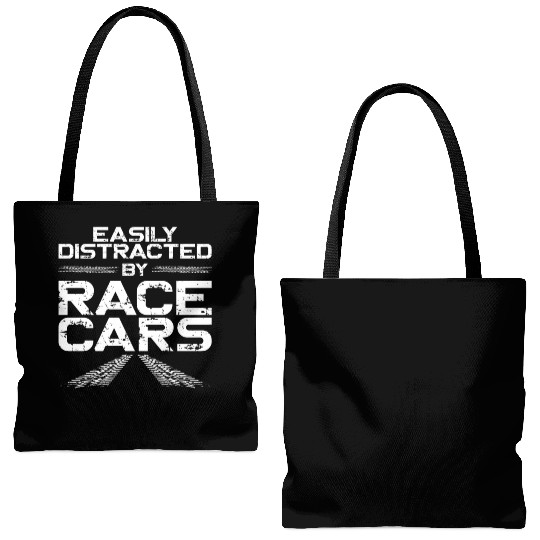 Drag Racing Race Car Vintage Tote Bags (AOP)