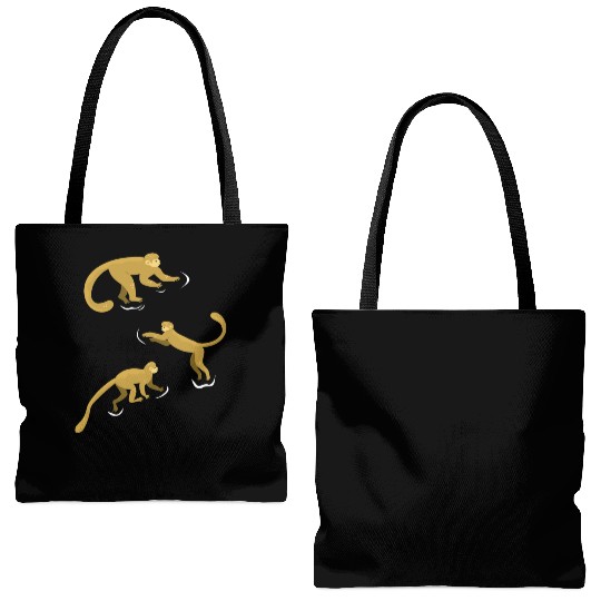 Chimpanzee Monkey Orangutan Monkey - Cute Monkey Tote Bags (AOP)