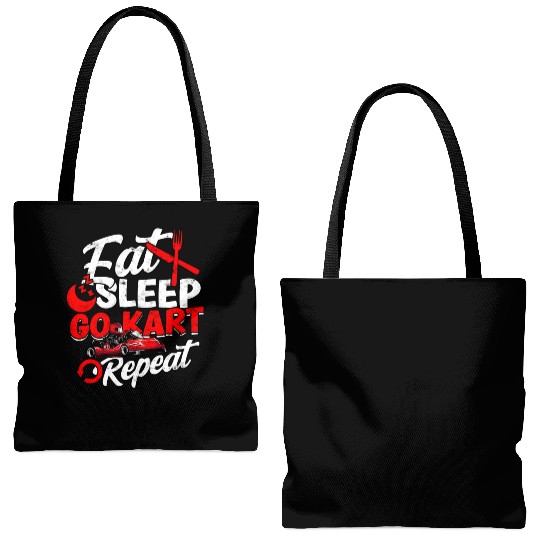 Go Kart Racer Pit Crew Car Racing Karting Tote Bags (AOP)