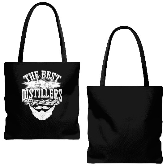 Distilling Whiskey Water Alcohol Distiller Brewery Tote Bags (AOP)