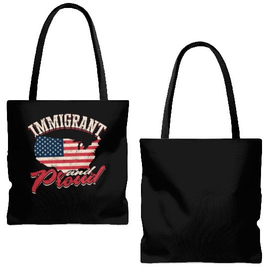 US Immigrant Indigenous USA Immigrants america Tote Bags (AOP)