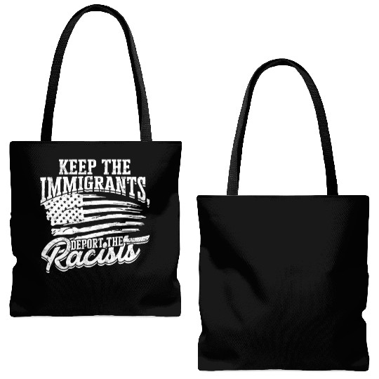 US Immigrant Indigenous USA Immigrants america Tote Bags (AOP)