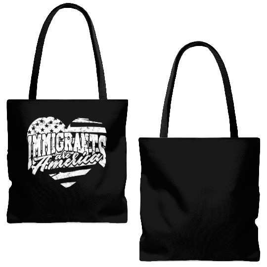 US Immigrant Indigenous USA Immigrants america Tote Bags (AOP)