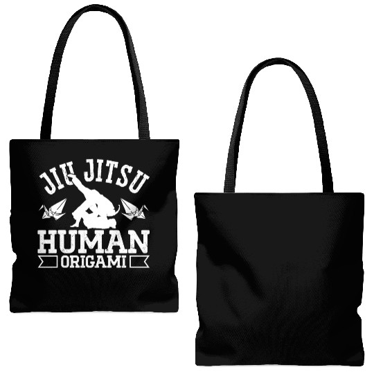Jiu jitsu human origami jujutsu martial arts mma Tote Bags (AOP)