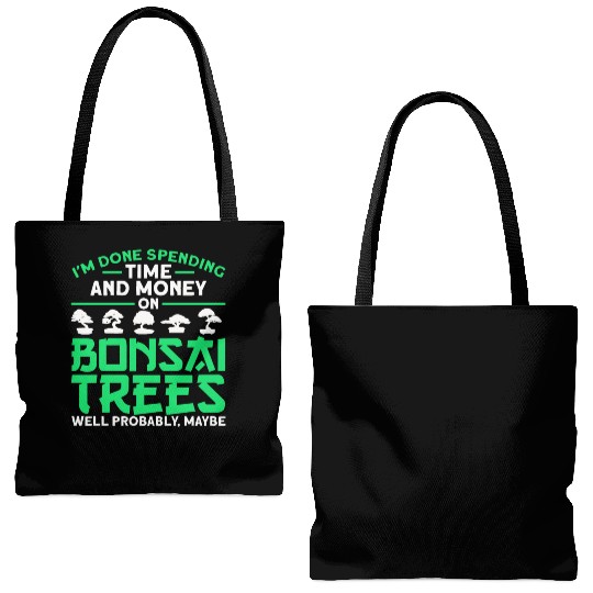 Bonsai Tree Owner Gift Bonsai Tree Gardening Tote Bags (AOP)