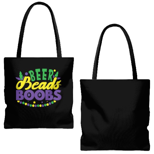 Festival Parade Beer Lover Beads Mardi Gras 2023 Tote Bags (AOP)