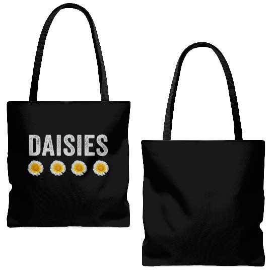 Marguerites Daisy Summer Daisies Flower Garden Tote Bags (AOP)