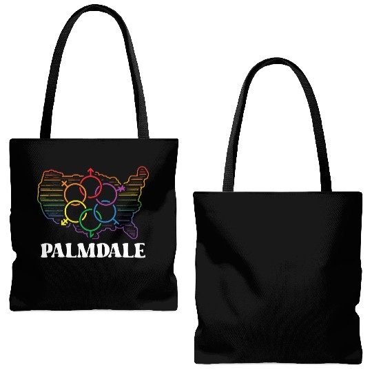 Palmdale Pride Month Pride Flag LGBT Community LGB Tote Bags (AOP)