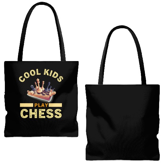 Cool Kids Play Chess Tote Bags (AOP)