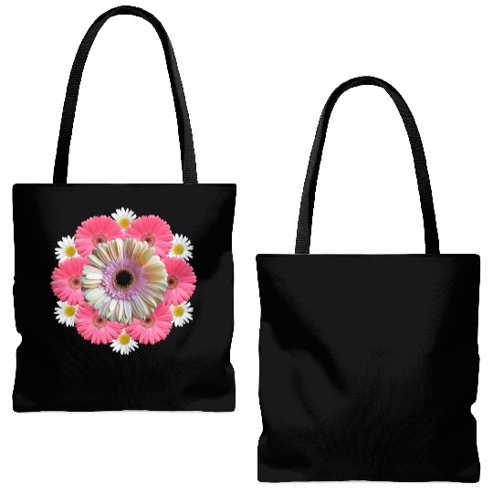 gerbera blossom flower daisies flowery blooms Tote Bags (AOP)