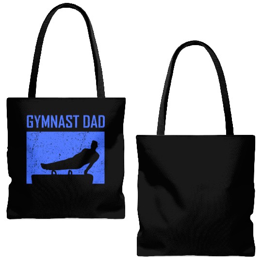 Gymnast Dad Sports Gymnasts Lover Gymnastics Tote Bags (AOP)
