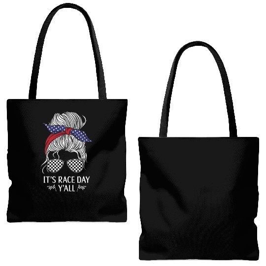 Drag Racing Race Car Girl Tote Bags (AOP)