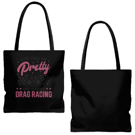 Drag Racing Race Car Girl Just Tote Bags (AOP)