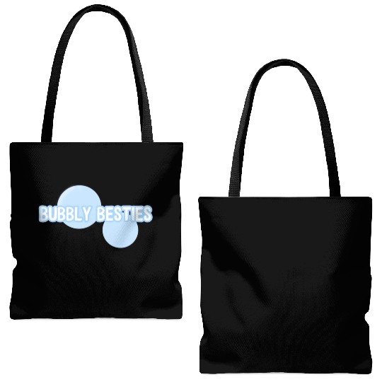 Bubbly Besties Drop Tote Bags (AOP)