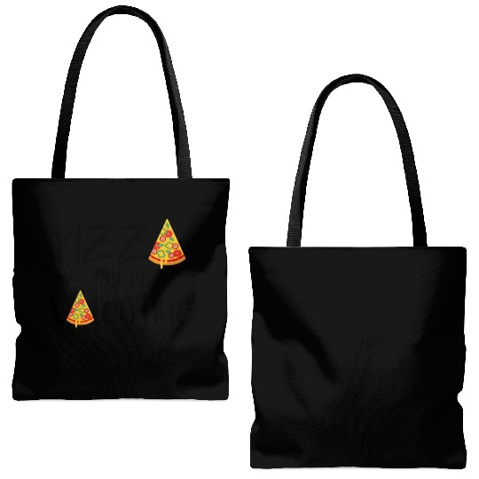 pizza is my valentine694 Tote Bags (AOP)