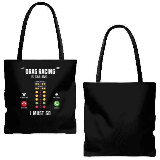 Drag Racing Race Car Phone Display Tote Bags (AOP)