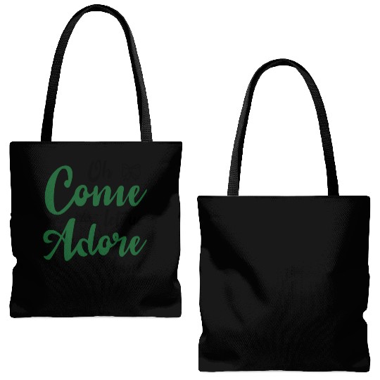 Oh come let us adore him Tote Bags (AOP)