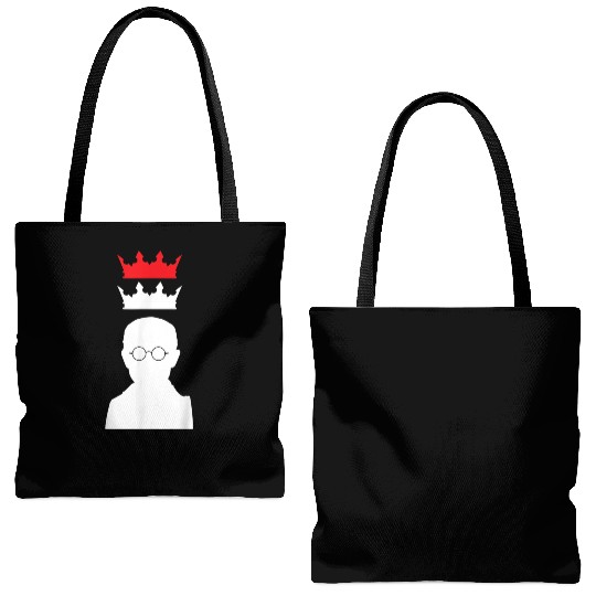 St Maximilian Kolbe Two Crowns Catholic Saint Gift Tote Bags (AOP)