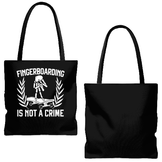 Fingerboarding Is Not A Crime Fingerboard Tote Bags (AOP)