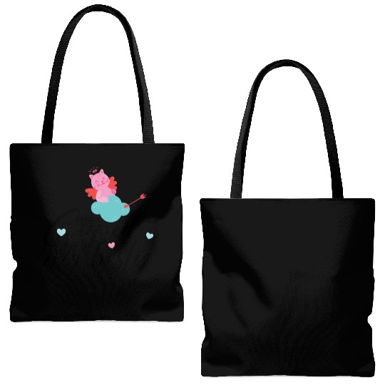 Cupid is my bestie gift for valentine cupid lovers Tote Bags (AOP)