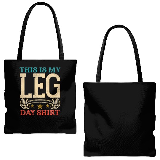 Bodybuilding - This is my leg day Tote Bags (AOP)
