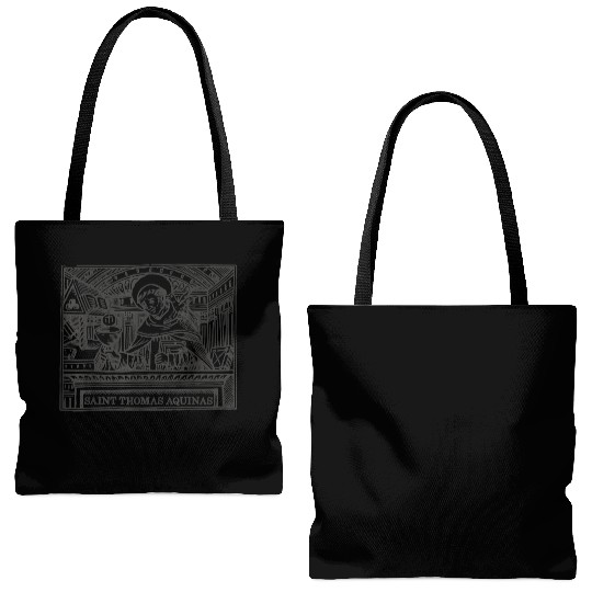 St Thomas Aquinas Patron Saint Students Catholic S Tote Bags (AOP)