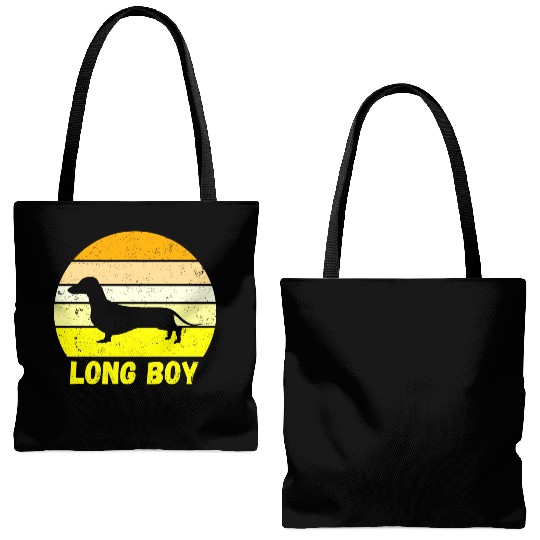 Dachshund Long Boy Tote Bags (AOP)
