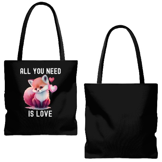 All you need is love with heart Owl Valentine's Tote Bags (AOP)