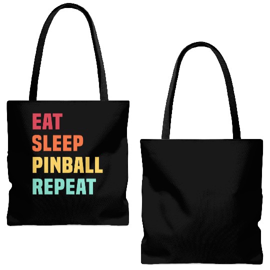 Eat Sleep Pinball Repeat - for Pinball lover Tote Bags (AOP)