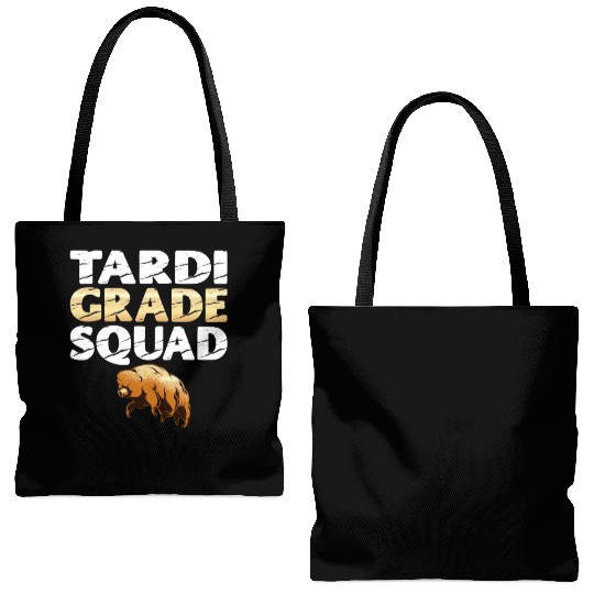 Tardigrade Squad Moss Piglet Science Lover Tote Bags (AOP)