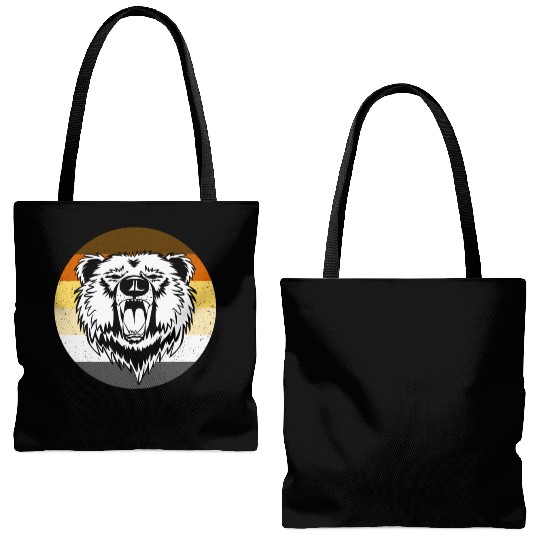 LGBT Bear Tote Bags (AOP), LGBT bear Community, Bear Pride,