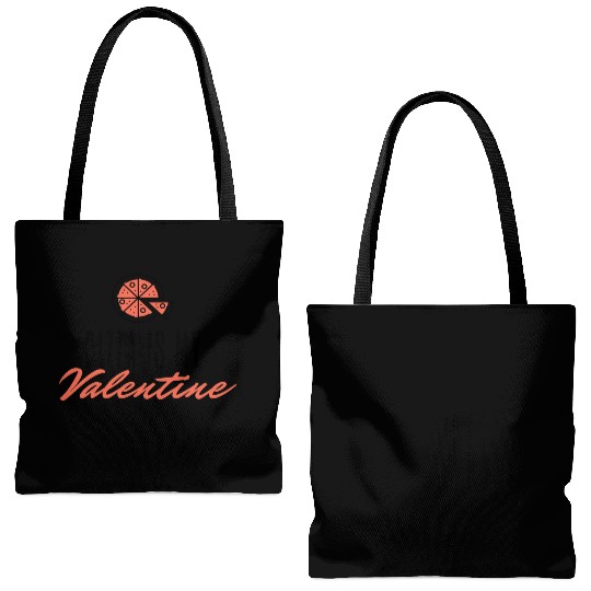Pizza Is My Valentine573 Tote Bags (AOP)
