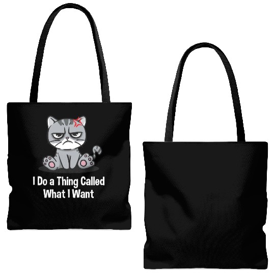 I Do a Thing Called What I Want Sarcastic Nerd Sar Tote Bags (AOP)