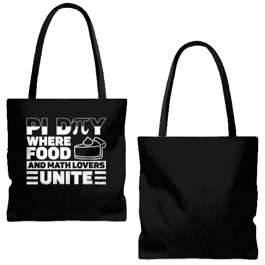 Pi Day Where Food And Math Lovers Unite - Funny Pi Tote Bags (AOP)