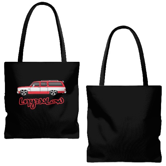 layinlow Cardinal Red Tote Bags (AOP)