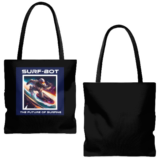 Robot Silver Surfer Tote Bags (AOP)