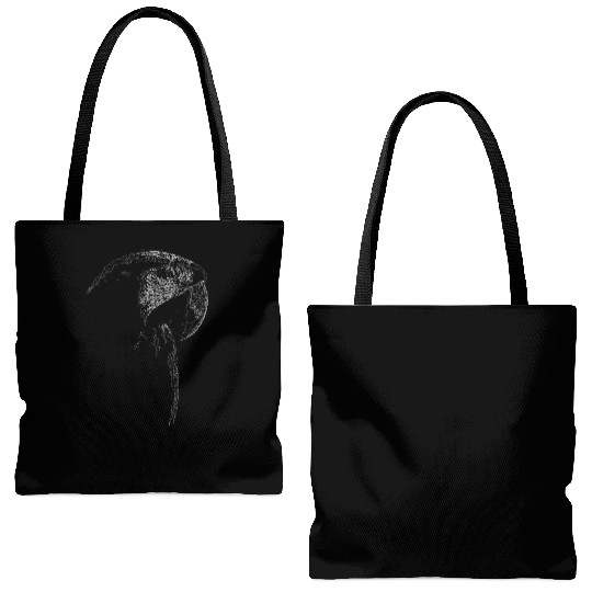 Macaw Lines Art Tote Bags (AOP)