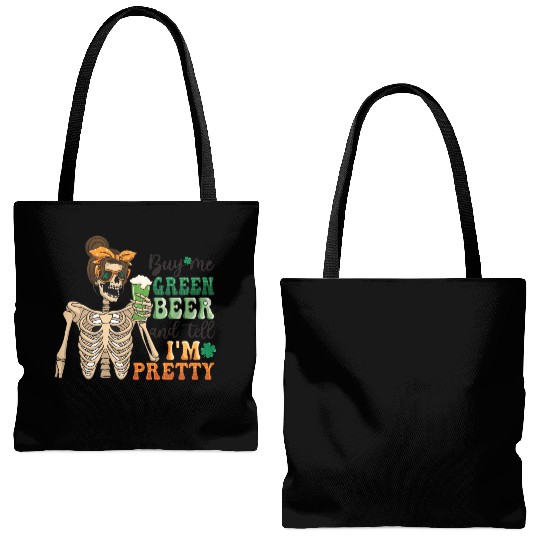 by me green beer and tell i'am pretty Tote Bags (AOP)